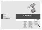 Bosch EXACT ION 18 V-LI 6-1500 WK Oorspronkelijke Gebruiksaanwijzing