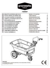 GreenWorks Tools 7400007 Gebruikershandleiding