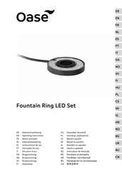 Oase Fountain Ring LED Set Gebruiksaanwijzing