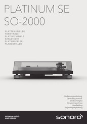 Sonoro PLATINUM SE SO-2000 Handleiding