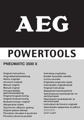 AEG PNEUMATIC 3500 X Oorspronkelijke Gebruiksaanwijzing