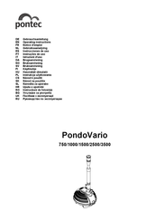 Pontec PondoVario 750 Gebruiksaanwijzing