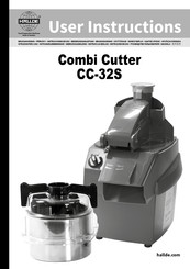 Hällde Combi Cutter CC-32S Gebruiksaanwijzing