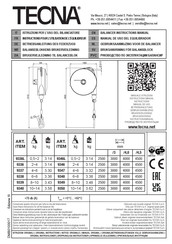 TECNA 9348 Gebruiksaanwijzing