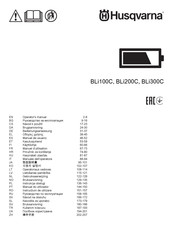 Husqvarna BLi100C Gebruiksaanwijzing