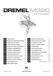 Dremel MS20 Vertaling Van De Originele Gebruiksaanwijzing