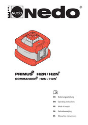 Nedo COMMANDER H2N Gebruiksaanwijzing