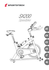 SPORTSTECH SX200 Speedbike Gebruiksaanwijzing