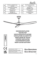 CasaFan Eco Genuiono Montage- En Bedieningshandleiding