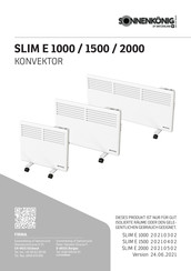 Sonnenkonig SLIM E 1000 Handleiding