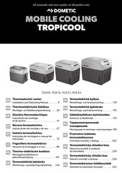 Dometic TROPICOOL TCX07 Montagehandleiding En Gebruiksaanwijzing