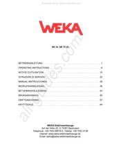 Weka SR 35 Bedrijfshandleiding