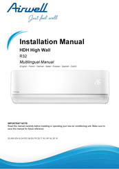 Airwell AW-YHD018-H91 Installatiehandleiding