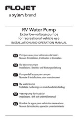 Xylem FLOJET RV Installatie-, Bedienings- En Onderhoudshandleiding