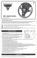 eKids Disney Pixar Cars 3 MP3 SMART WHEEL Korte Handleiding
