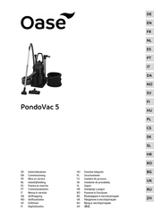 Oase PondoVac 5 Handleiding Voor Inbedrijfstelling