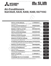 Mitsubishi Electric MR. SLIM SUZ-KA25VA3 Installatiehandleiding