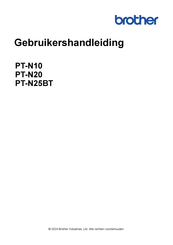 Brother PT-N10 Gebruikershandleiding