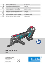 Gude 58816 Vertaling Van De Originele Gebruiksaanwijzing