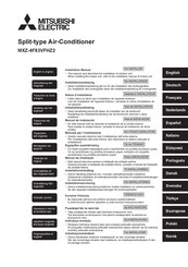 Mitsubishi Electric MXZ-4F83VFHZ2 Installatiehandleiding