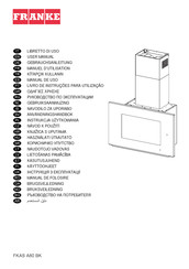 Franke FKAS A80 BK Gebruiksaanwijzing