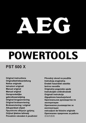 AEG Powertools PST 500 X Oorspronkelijke Gebruiksaanwijzing