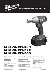 Milwaukee M18 ONEIWF38 Oorspronkelijke Gebruiksaanwijzing