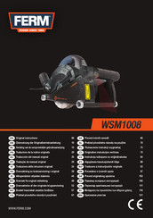 Ferm WSM1008 Vertaling Van De Oorspronkelijke Gebruiksaanwijzing