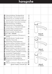 Hansgrohe Focus E 31780000 Gebruiksaanwijzing