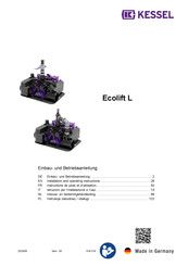 Kessel Ecolift L Inbouw- En Bedieningshandleiding