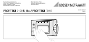 Gossen MetraWatt PROFITEST 0100S-II+ Verkorte Gebruiksaanwijzing