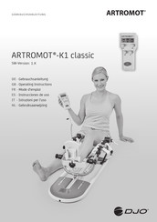 DJO ARTROMOT-K1 classic Gebruiksaanwijzing