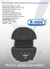 X-mini HAPPY Capsule Speaker Handleiding