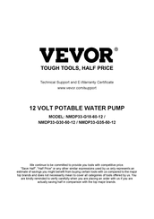 VEVOR NMDP33-G30-50-12 Handleiding