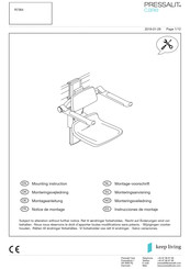 Pressalit Care R7364 Montagevoorschrift