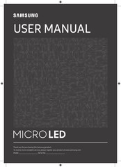 Samsung MicroLED MNA110MS1AC Gebruiksaanwijzing