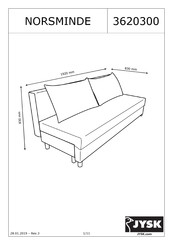 Jysk NORSMINDE 3620300 Handleiding
