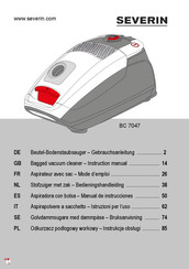 SEVERIN BC 7047 Bedieningshandleiding