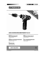 Parkside PABSW 10.8 A1 Bedienings- En Veiligheidsinstructies