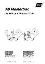 ESAB A6 Mastertrac TFE1 Gebruiksaanwijzing