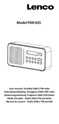 LENCO PDR-015 Gebruikshandleiding