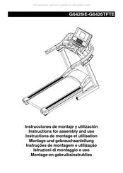 BH FITNESS G6426TFTE Gebruiks- En Montagehandleiding