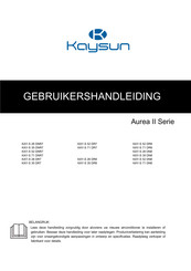 Kaysun Aurea II Series Gebruikershandleiding