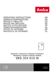 Amica VKS 354 010 W Gebruiksaanwijzing