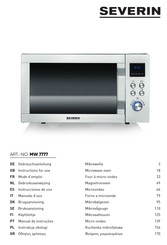 SEVERIN MW 7777 Gebruiksaanwijzing