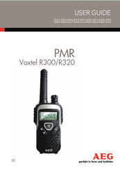 AEG PMR Voxtel R320 Gebruikershandleiding