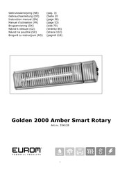 EUROM GOLDEN 2000 AMBER SMART Gebruiksaanwijzing