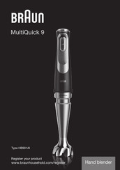 Braun MultiQuick 9 Handleiding