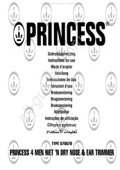 Princess 575578 Gebruiksaanwijzing