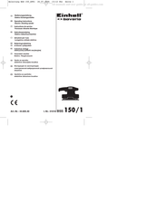 EINHELL Bavaria BSS 150/1 Gebruiksaanwijzing